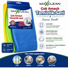 Mikrofiber Çok Amaçlı Temizlik Bezi 30X40 3 Lü
