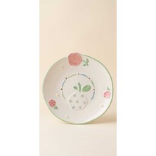 My Balli Store Seramik El Boyaması Çiçek Desenli Dekoratif Tabak