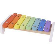 Özbience Doğal Ahşap Ksilofon Müzik Aleti, Renkli ve Hafif, Çocuklar Için Eğlenceli