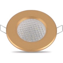 Mikasso Luce 5W LED Spot Armatür Gold Kasa Beyaz Işık EAMP060/G
