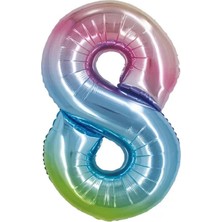 Keskin Sound 40 Inç Raınbow Folyo Balon ( 8 )
