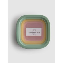 My Balli Store Primark Home Pastel Renkli 3'lü Saklama Kabı