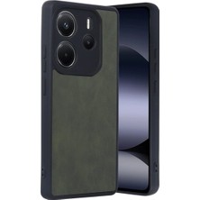 Note 14 4g Kılıf Aras Deri Kapak - Koyu Yeşil