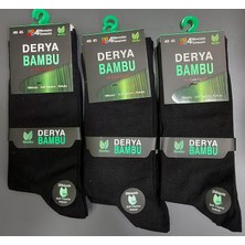 Derya Erkek Dikişsiz 4 Mevsim Bambu Uzun Çorap 12 Adet