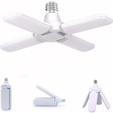 Mikasso Lampist 28W 4lü Pervane LED Ampul 6500K Beyaz Işık