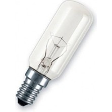 Mikasso 15W Sarı Işık Davlumbaz ve Aspiratör Ampul'ü E14 Duylu Şeffaf 360LM E Enerji 25X83MM Ebatlıdır