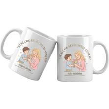Liya Gift Collection Anneye Anlamlı Hediye – Kişiye Özel Tasarım Kupa Bardak