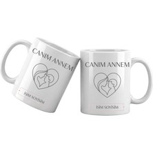 Liya Gift Collection Anneye Minimal Tasarım Kupa – Kişiye Özel Isimli Bardak
