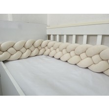 Özgürce Örgü Koruma Seti 4'lü 70X120 Cm, Güvenli ve Şık Bebek Park Beşik Koruyucu