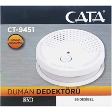 Mikasso Duman Dedektörü CT-9451- Pil Hariçtir Beyaz
