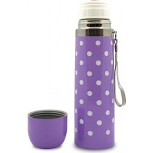 Renklime Sema Baby Puantiyeli Bebek Termosu 500 ml - Mor