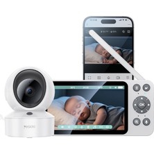 Özgürce 1080P Wifi Bebek Takip Kamerası, Ağlama ve Gece Görüş Özellikli Monitör