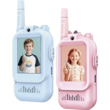 Özgürce Çocuklar Için Video Walkie Talkie Seti, Şarjlı Interkom Oyuncak, 2'li Paket