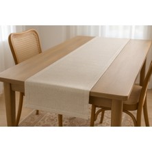 Bs Home Lüks Linen Keten Şık Masa Örtüsü Runner 35X150 cm