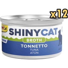 Gimcat Shinycat Broth Ton Balıklı Kedi Konservesi 70 gr x 12 Adet