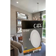 Mikasso 12W Panel LED Armatür Ct 5147 Beyaz Işık Alüminyum Kasa