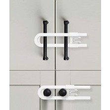 Özgürce 4 Adet Bebek Güvenliği Dolap Kilitleri, Sürgülü Dolap Mandalları