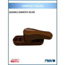 Özgürce Çocuk Emniyet Kilidi, Pvc Kapı ve Pencere, Metal Çekmeli, Kahverengi