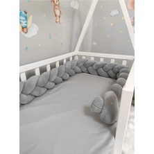 Özgürce Yumuşak Peluş Kumaş 3’lü Örgü Koruma, 500 Cm, Montessori Yatak Uyumlu