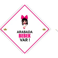 Özgürce Araba Ikaz Levhası Bebek Var, Güvenlik ve Uyarı Simgesi, Dayanıklı Tasarım