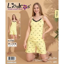 Amora Fancy Clothing Lindros ML-01902 Kadın Ip Askılı Şortlu Takım