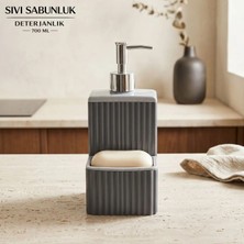 LE Paris Sünger ve Katı Sabunluk Hazneli  Banyo Sıvı Sabunluk | Mutfak Sıvı Sabunluk