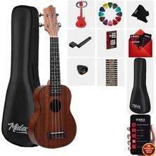 Midex SPA-251 Maun Ağacı Kaliteli Soprano Ukulele Seti