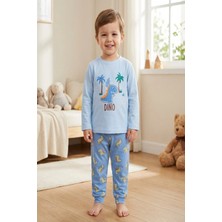 Aden Kids %100 Pamuk Çocuk Uzun Kollu Ince Pijama Takımı