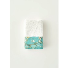 Bella Maison %100 Pamuk Van Gogh Almond Blossom El Havlusu Turkuaz (30X50 Cm)