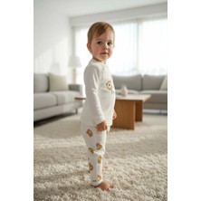 Aden Kids Raporlu Kumaş Desenli Çocuk Pijama Takımı