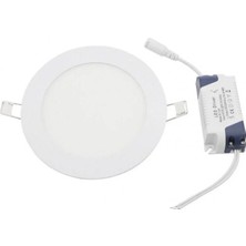 Mikasso 9W Sıva Altı Panel Slim Spot Trafolu Beyaz Işık Iç Çapı 12CM Dış Çapı 15CMDIR Beyaz