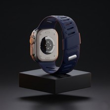 bbtech Apple Watch Series 11/10/9/8/7/6/ultra3-2/se3-2 Uyumlu 49/46/45/44MM Premium Silikon Çift Renk Kordon Esnek Leke Tutmaz Rengi Solmaz Kararmaz Silinebilir Akıllı Saat Kayış