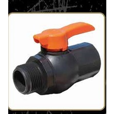 Tuna Tarım Plastik Kollu Erkek-Dişi Küresel Vana 1” (DN25) - 2 Adet