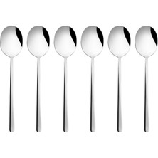 Emsan Bead 6'lı Yemek Kaşığı Seti Platin