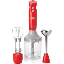 Woodhub 1700W Ultramix Kırmızı Blender Seti - Güçlü ve Şık Tasarım