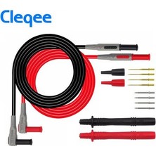 Cleqee P1300A 12 Parça  Çok Işlevli Değiştirilebilir Multimetre Probu Test Ölçüm Kablo Kiti