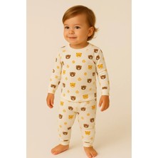 Aden Kids %100 Pamuk Unisex Çocuk Alt Üst Pijama Takımı | Uzun Kollu, Yumuşak ve Nefes Alan