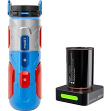 Mast Racer Pro Armor Edition Blue & Red Kablosuz Dövme Makinesi 4.2 mm Stroke
