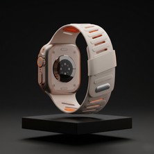 bbtech Apple Watch Series 11/10/9/8/7/6/ultra3-2/se3-2 Uyumlu 49/46/45/44MM Premium Silikon Çift Renk Kordon Esnek Leke Tutmaz Rengi Solmaz Kararmaz Silinebilir Akıllı Saat Kayış