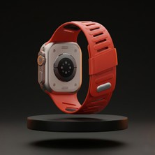 bbtech Apple Watch Series 11/10/9/8/7/6/ultra3-2/se3-2 Uyumlu 49/46/45/44MM Premium Silikon Çift Renk Kordon Esnek Leke Tutmaz Rengi Solmaz Kararmaz Silinebilir Akıllı Saat Kayış
