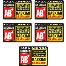 Özengrafik Ab+ Kan Grubu Motor Kaskı Etiketi