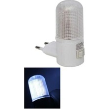 Mikasso Enerji Tasarruflu Silindir Kasa LED Gece Lambası (Duvar Lambası,açma-Kapama Düğmeli)