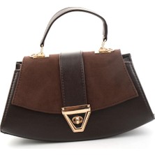 Bambi Kahve Süet  Kadın El Çantası C06775086072