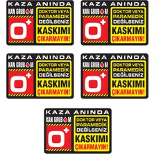 Özengrafik 0+ Kan Grubu Motor Kaskı Etiketi