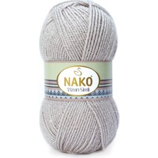 Abarta Nako Vizon Simli COLOR:3079G -Pembeli Gri 100GR-190METRE -2 Adet