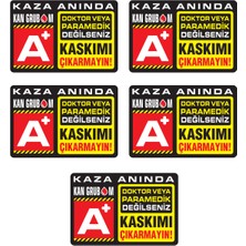 Özengrafik A+ Kan Grubu Motor Kaskı Etiketi