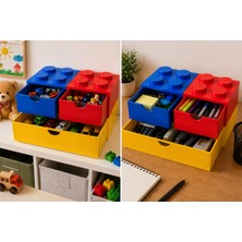 B&B LEGO Tasarımlı Mini Çekmece & Masaüstü Düzenleyici Saklama Kutusu