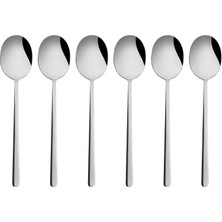 Emsan Bead 6'lı Tatlı Kaşığı Seti Platin