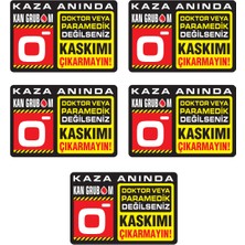Özengrafik 0- Kan Grubu Motor Kaskı Etiketi