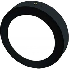Mikasso KDL422B Siyah Kasa Yuvarlak Sıva Üstü LED Panel Armatür 18W Beyaz